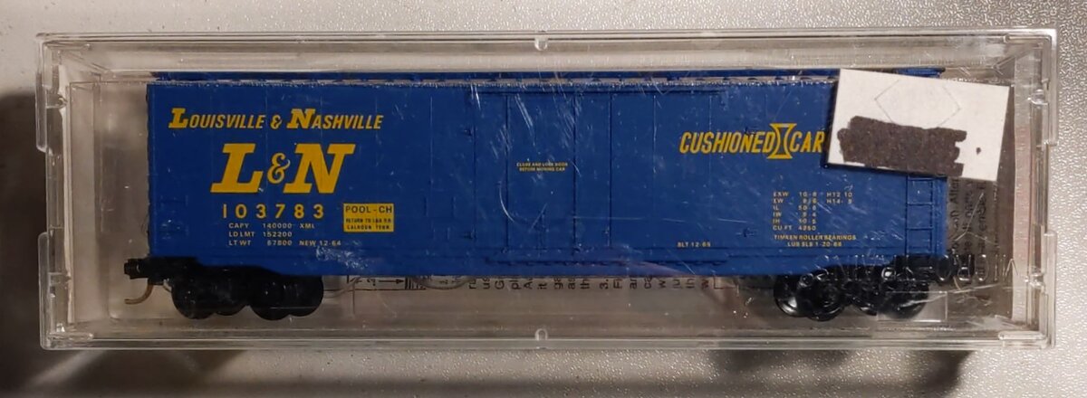 Micro-Trains 03200140 N L&N 50' Standard Steel Plug Door Boxcar #103783