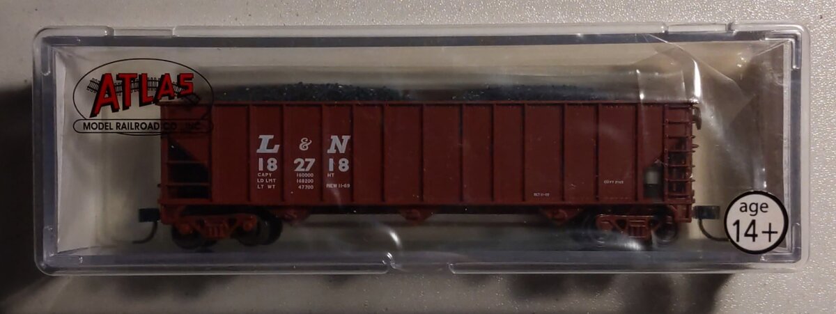Atlas 50000317 N Scale Louisville & Nashville 90T Hopper #182718