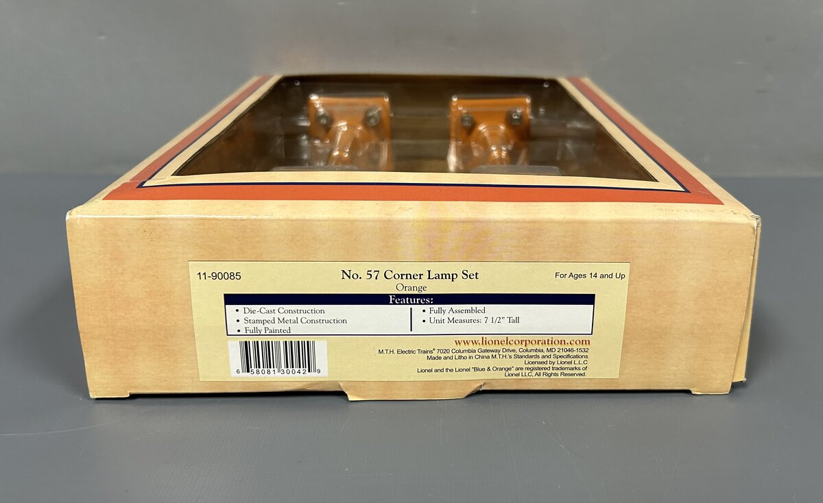 MTH 11-90085 #57 Orange Corner Lamps (Set of 2)