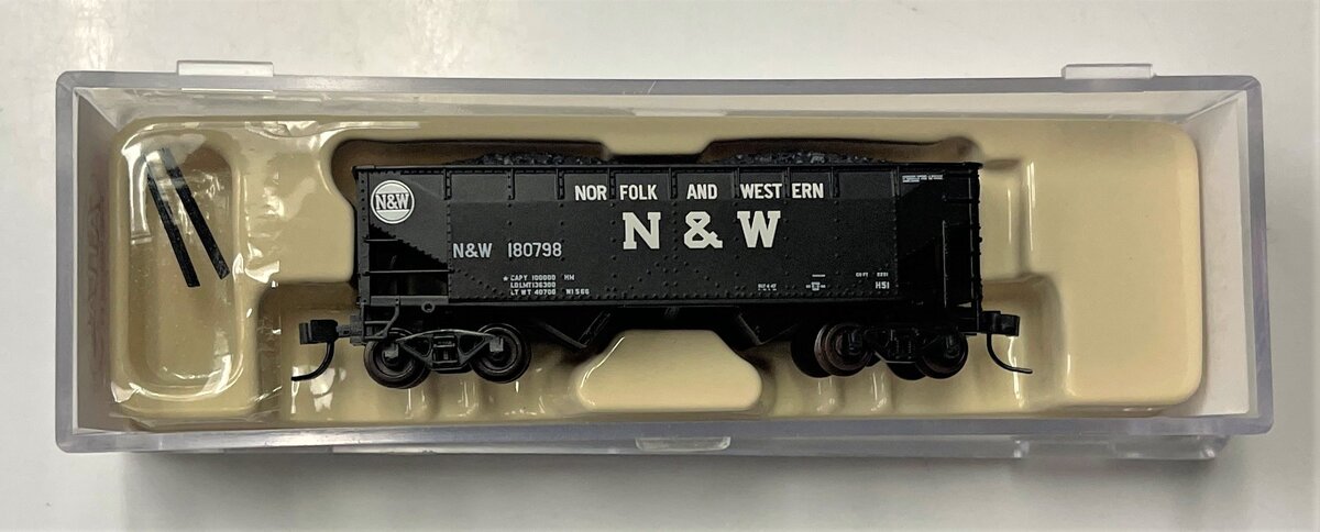 Atlas 40832 N Scale Norfolk & Western 2-Bay Offset Hopper #180798