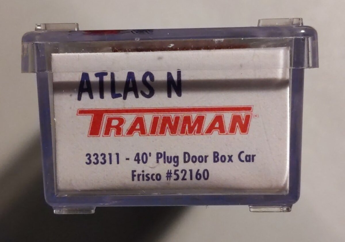 Atlas 33311 N Scale Frisco 40' Plug Door Boxcar #52160