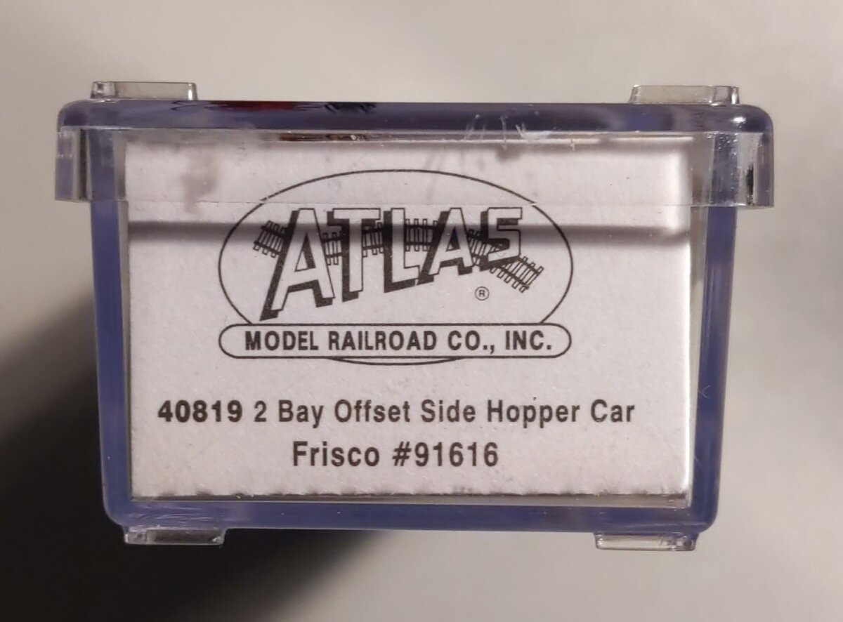 Atlas 40819 N Scale Frisco 2-Bay Offset Side Hopper #91616