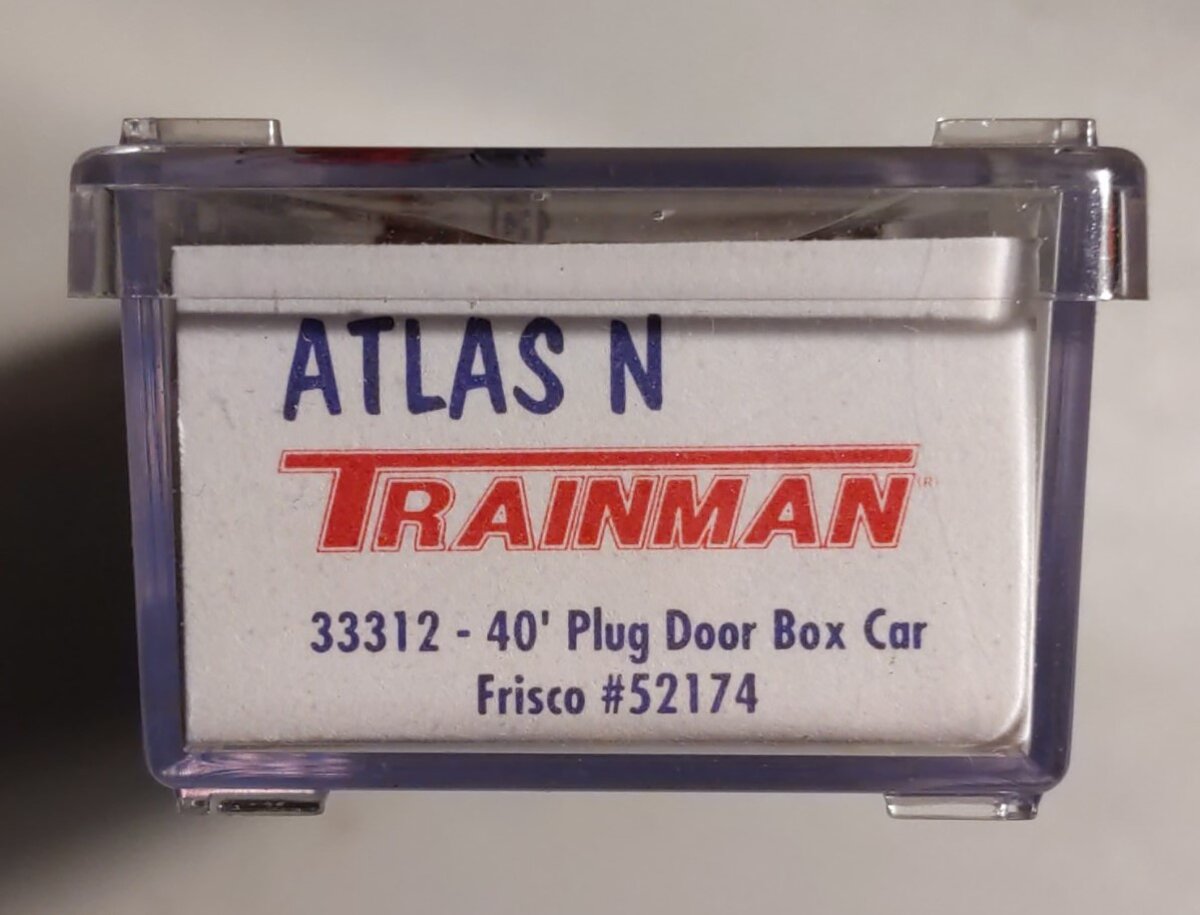 Atlas 33312 N Scale Frisco 40 Plug Door Boxcar #52174