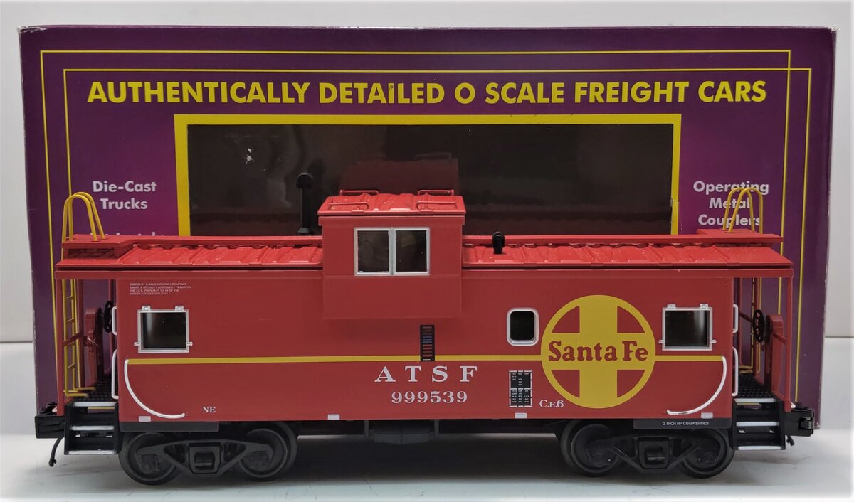 MTH 20-91674 O Gauge Santa Fe Extended Vision Caboose #999539