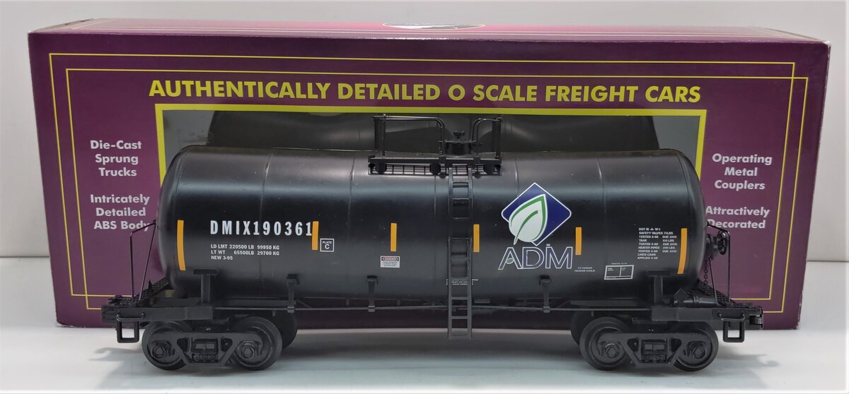 MTH 20-96267 O ADM Funnel Flow Tank Car #190361