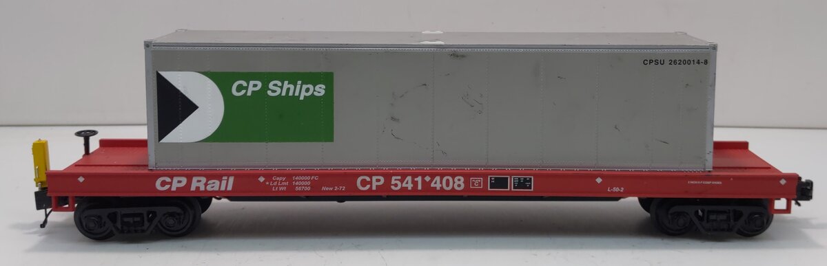 MTH 20-98986 O CP Rail Flatcar w/40' Container