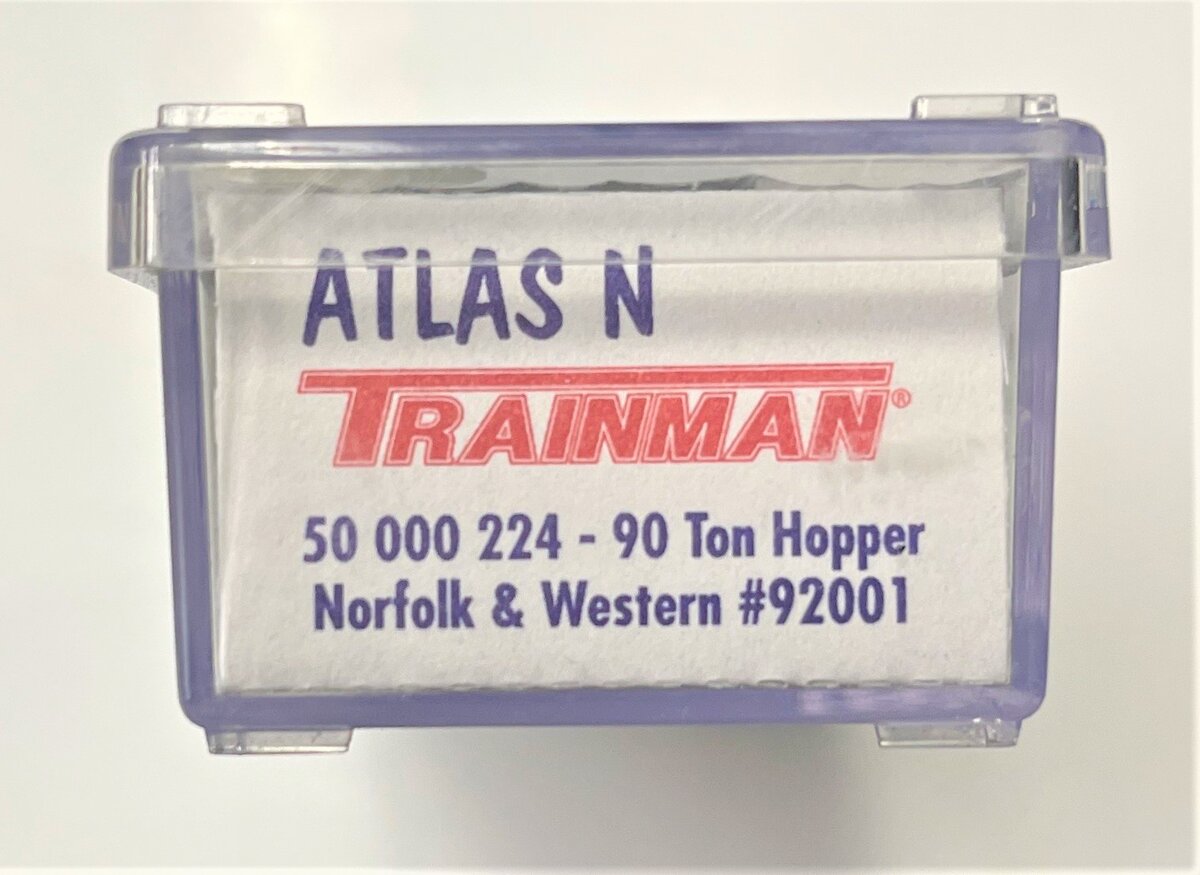 Atlas 50000224 N Scale Norfolk & Western 90 Ton Open Hopper Car #92001
