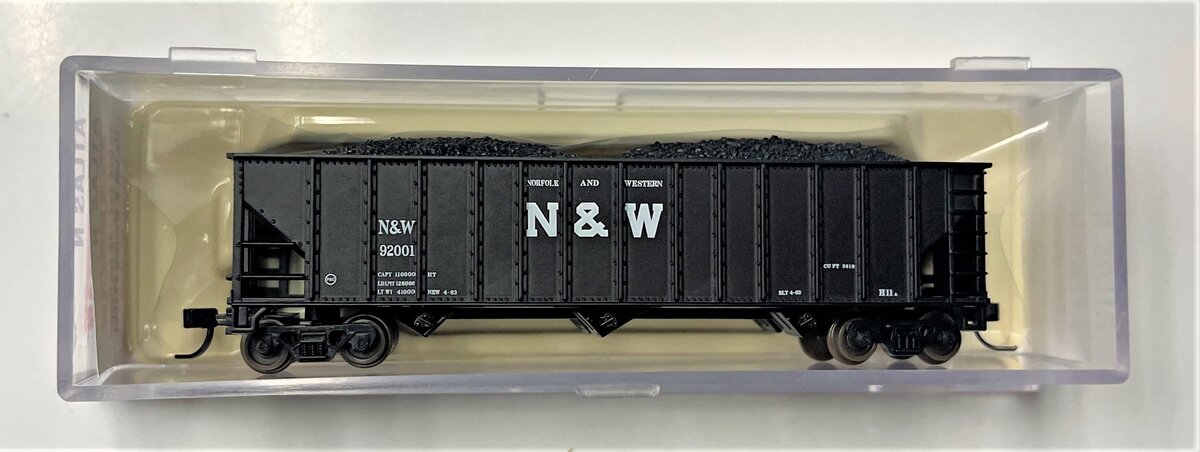 Atlas 50000224 N Scale Norfolk & Western 90 Ton Open Hopper Car #92001