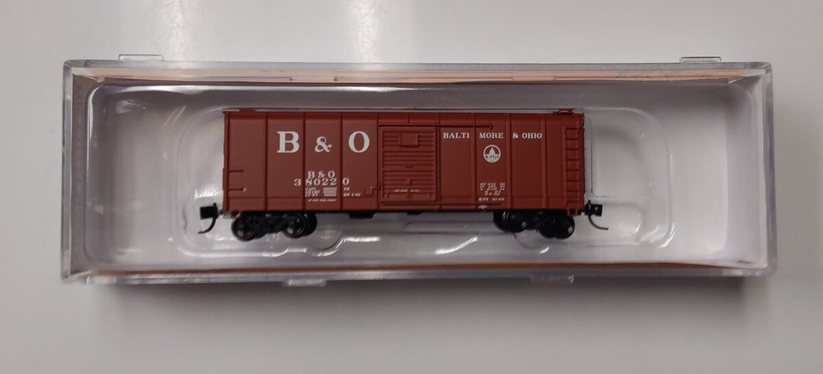 Fox Valley Models 90307 N Scale Baltimore & Ohio Wagontop Box #380220