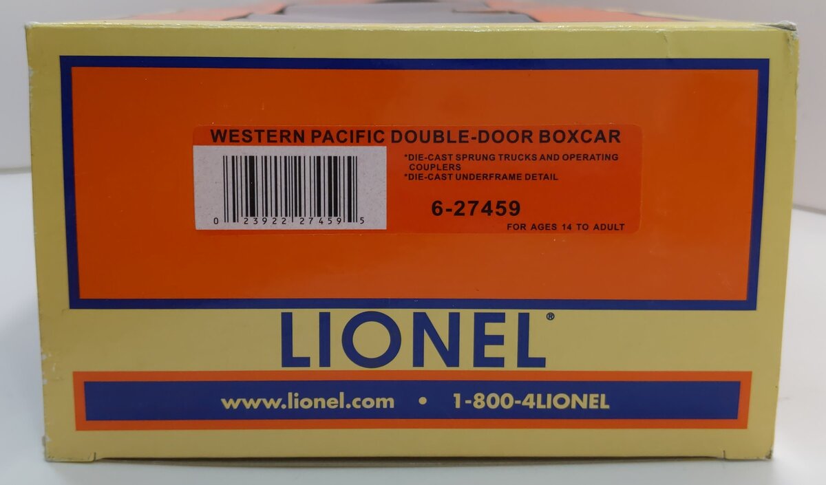 Lionel 6-27459 O Western Pacific Double-Door Boxcar #19404