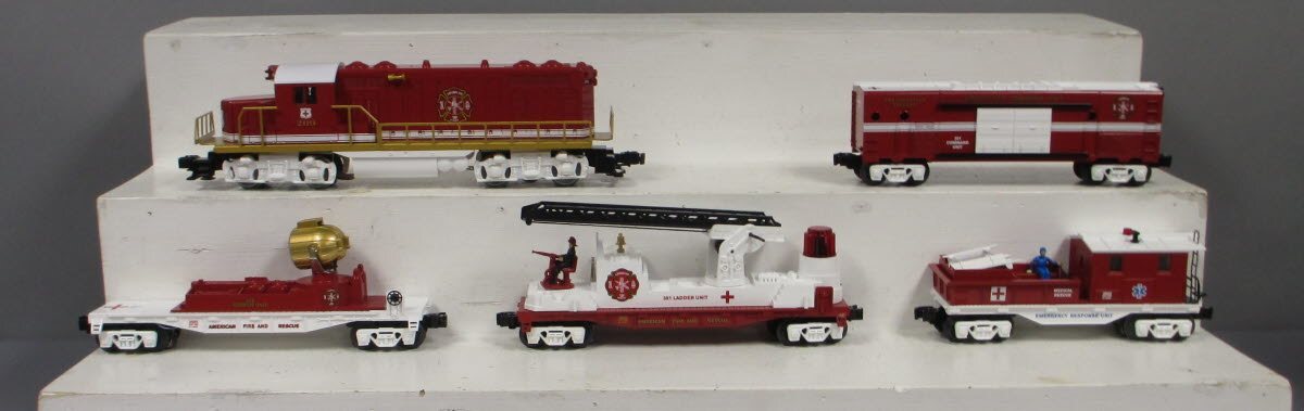 Lionel 6-30108 O Gauge American Fire & Rescue Diesel Train Set