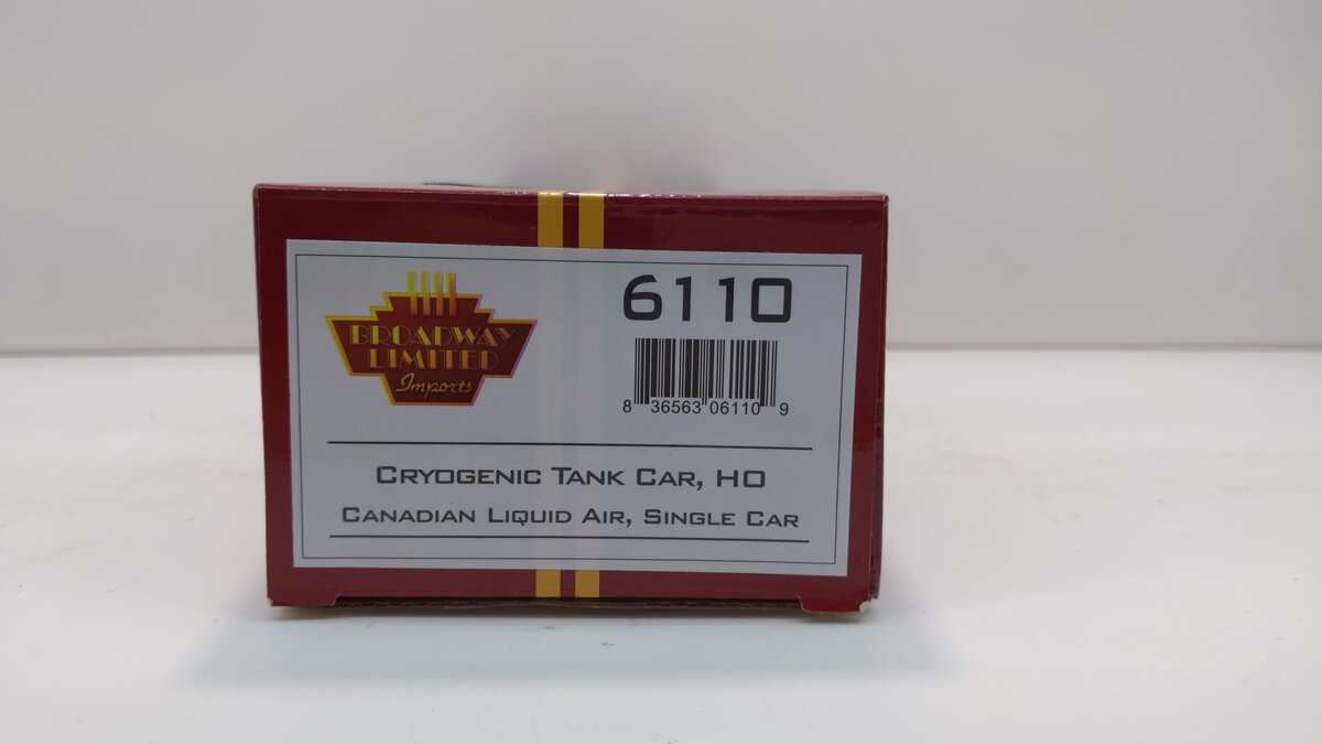 Broadway Limited 6110 HO Canadian Liquid Air High-Capacity Cryogenic Tank Car