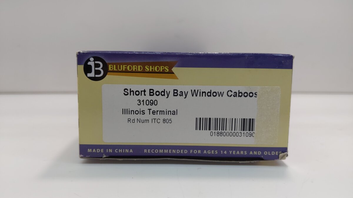 Bluford Shops 31090 HO ITC Bay Window Caboose #805