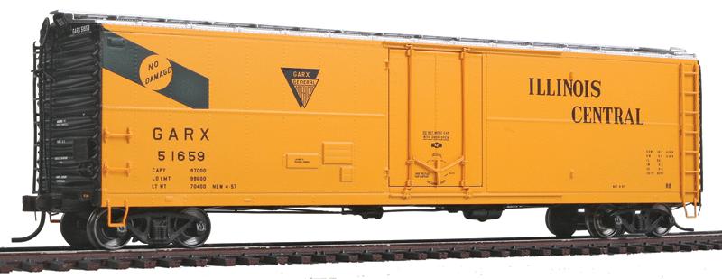Atlas 20001808 HO Scale Illinois Central 50' GARX Plug Door Boxcar #51659