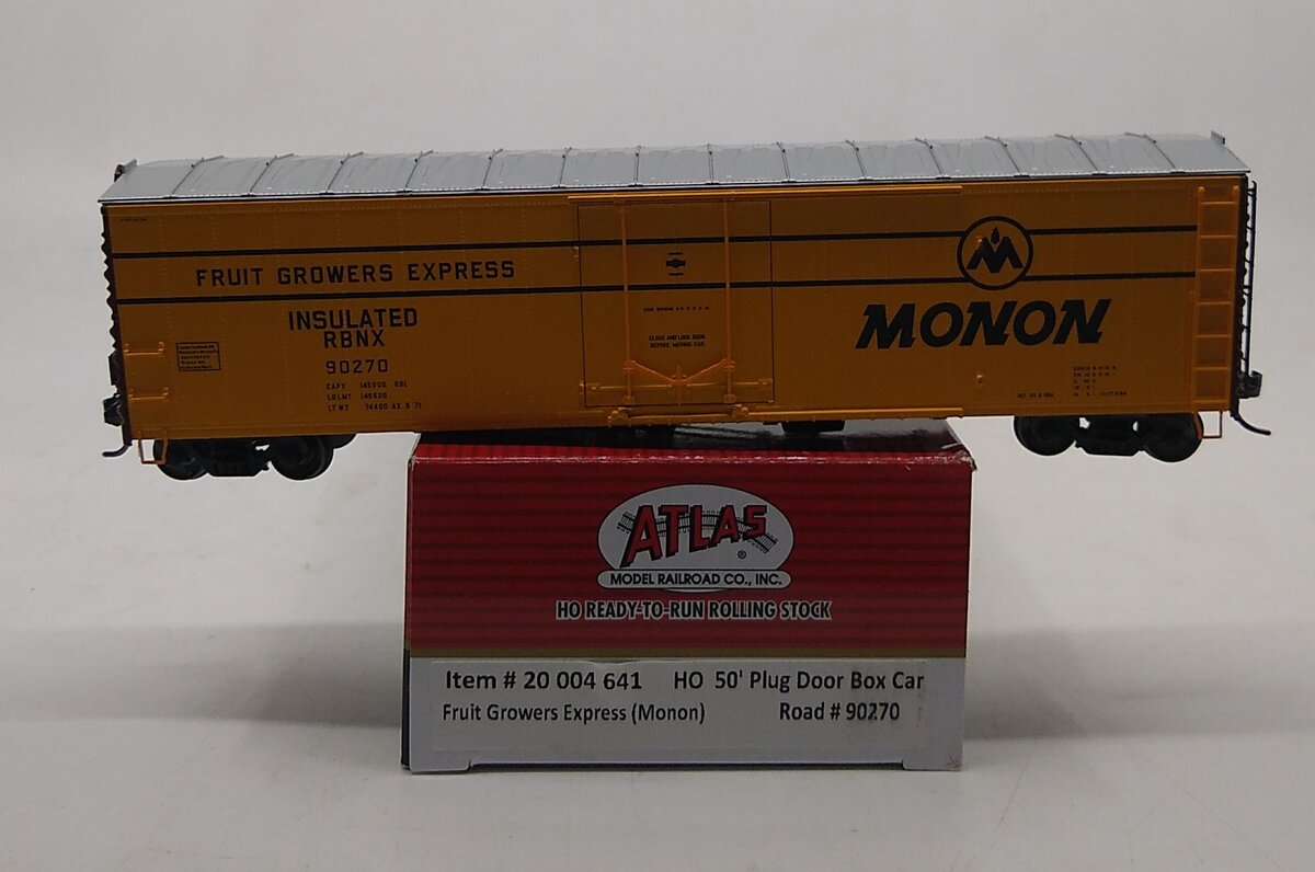 Atlas 20004641 HO Fruit Growers Express* (Monon) 50' Plug Door Box Car #90270
