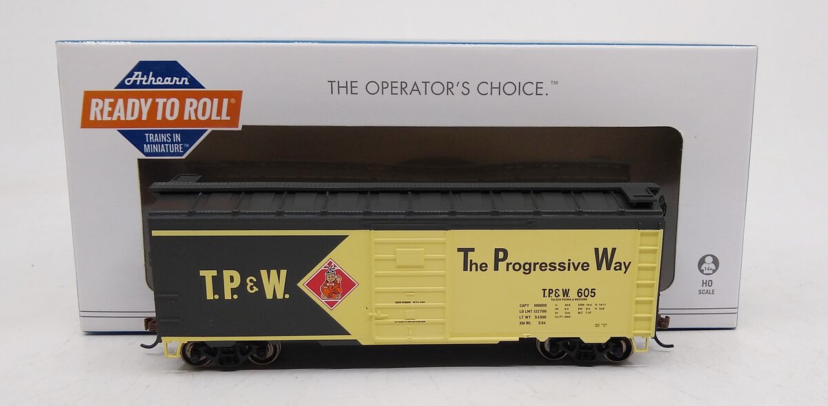Athearn 73587 HO TP&W 40' Superior Door Box Ready-To-Run #605