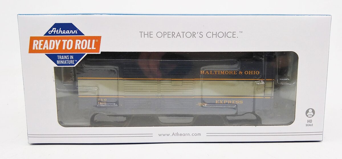 Athearn 72617 HO Baltimore & Ohio 40' Express Boxcar #1606 - RTR