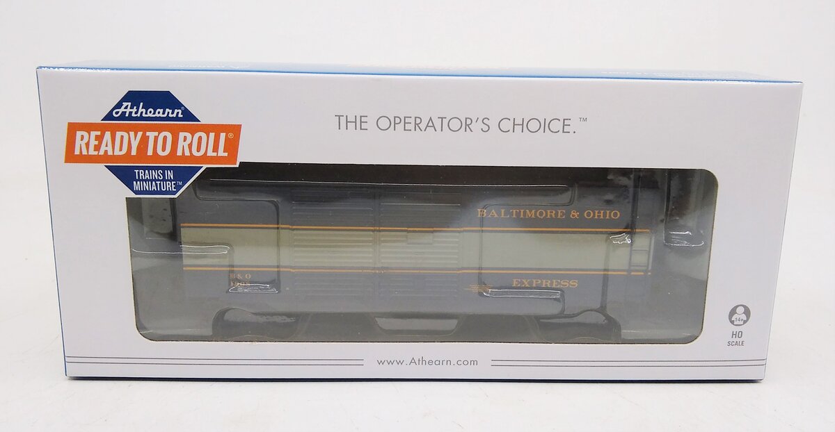 Athearn 72618 HO Baltimore & Ohio 40' Express Boxcar #1608 - RTR