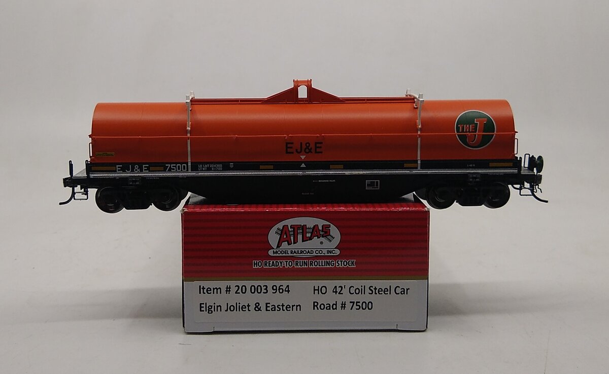 Atlas 20003964 HO Elgin Joliet & Eastern 42' Coil Steel Car #7500