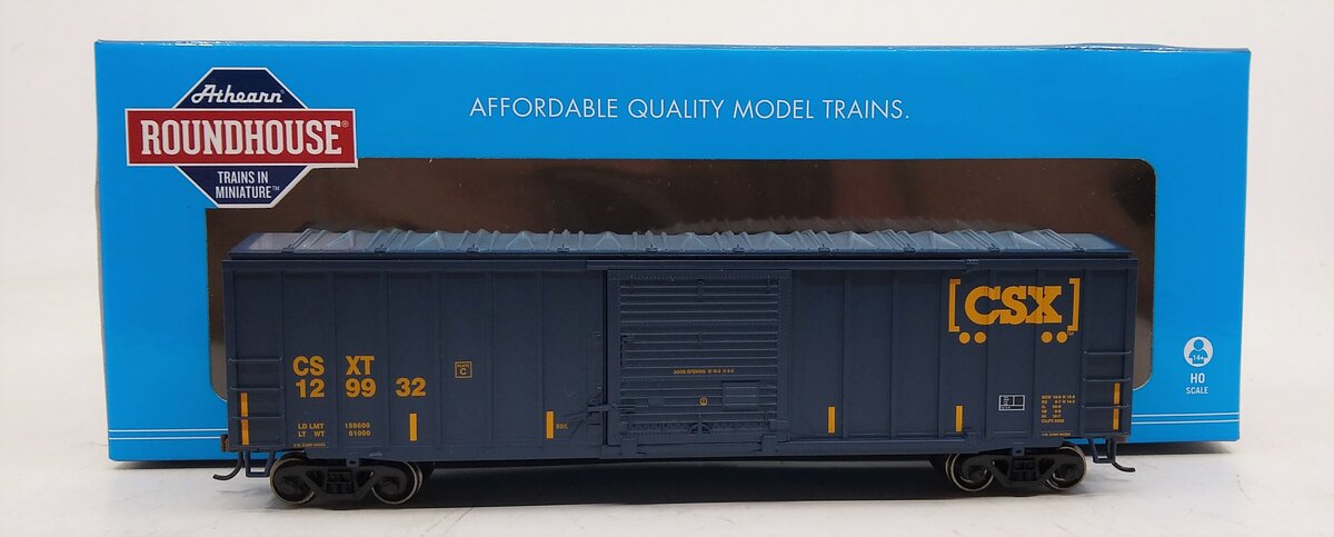 Roundhouse 14825 HO CSX 50' ACF Outside Post Box Car #129932