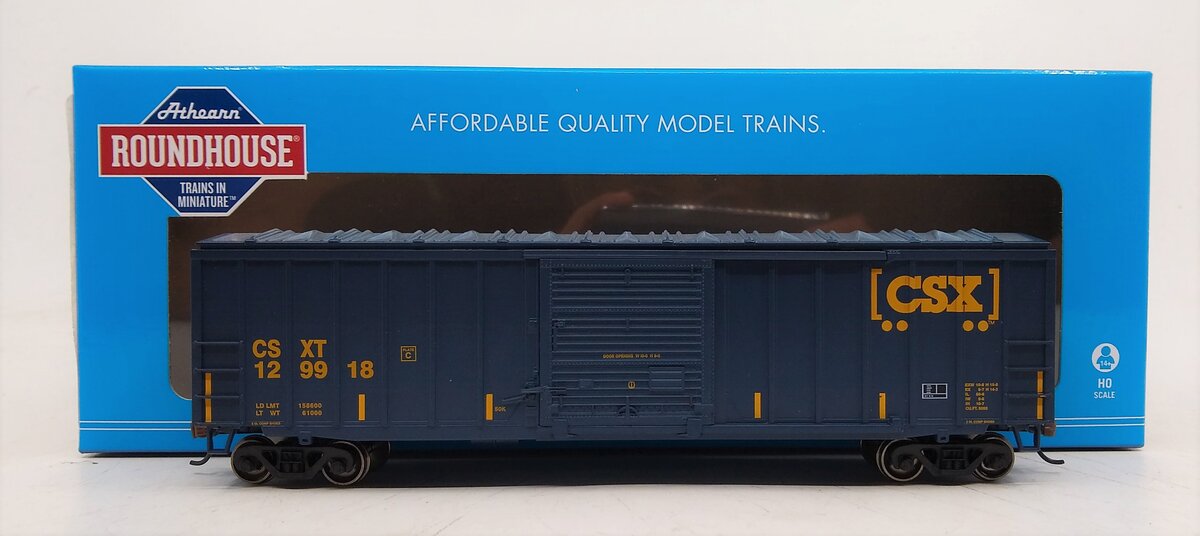 Roundhouse 14823 HO CSX 50' ACF Outside Post Box Car #129918