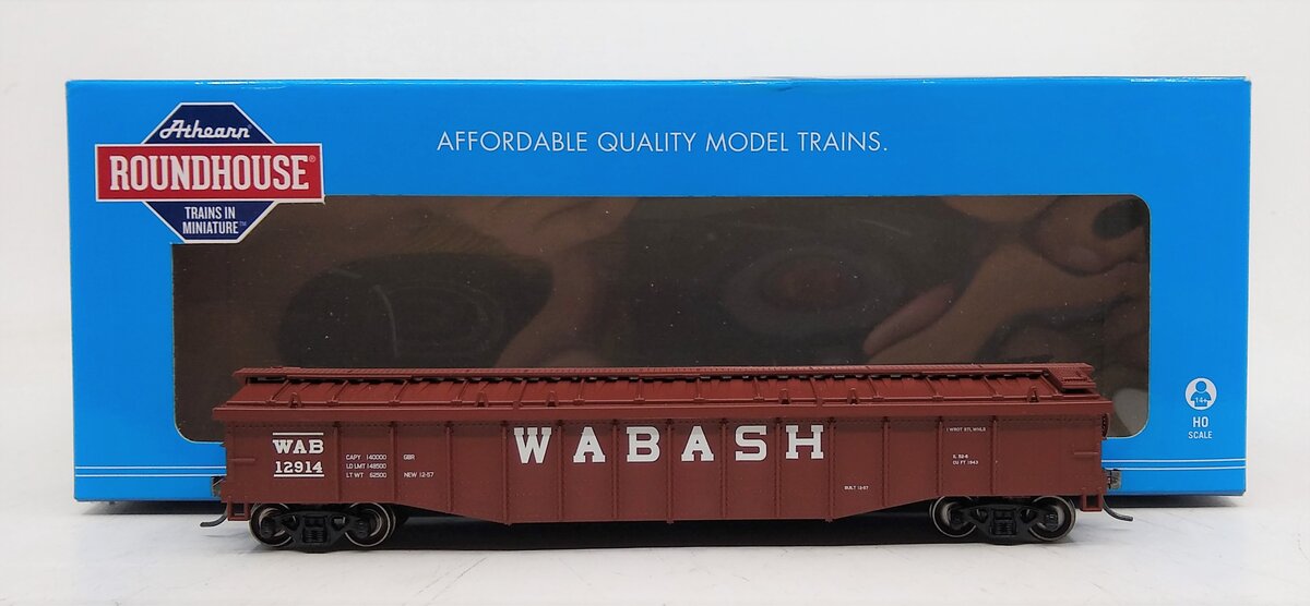 Roundhouse 82056 HO Wabash 50' Covered Gondola #12914
