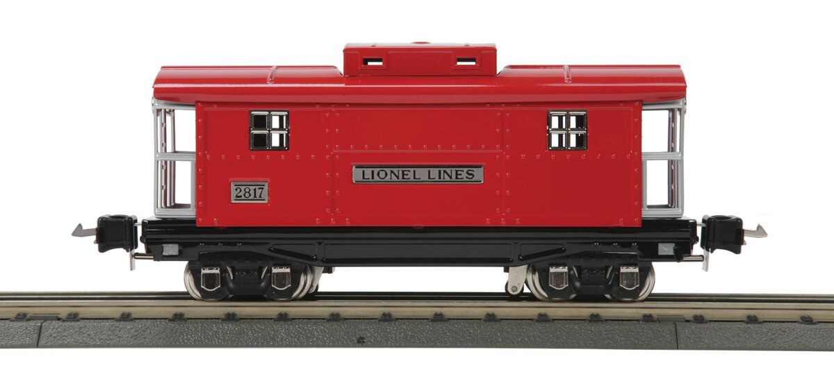 MTH 11-70046 O Gauge Tinplate Red Caboose w/Nickel #2817
