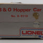 Lionel 6-9110 O Gauge Baltimore & Ohio Quad Hopper