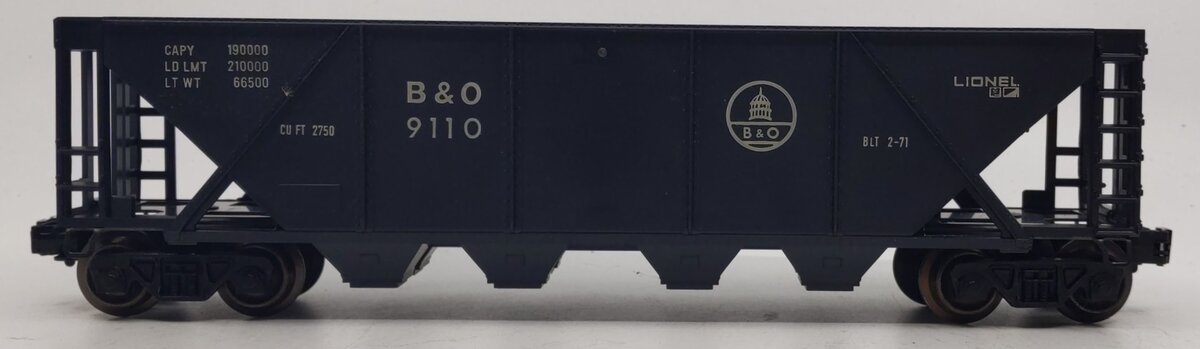 Lionel 6-9110 O Gauge Baltimore & Ohio Quad Hopper