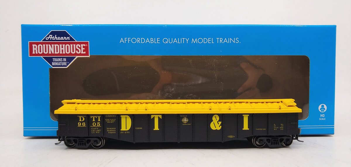 Roundhouse 82038 HO Detroit, Toledo & Ironton 50' Covered Gondola #9605