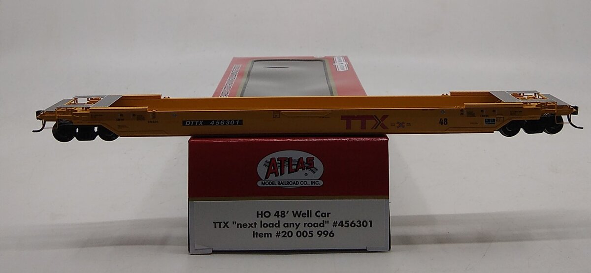 Atlas 20005996 HO TTX "Next Load Any Road" 48' All Purpose Well Car #456301