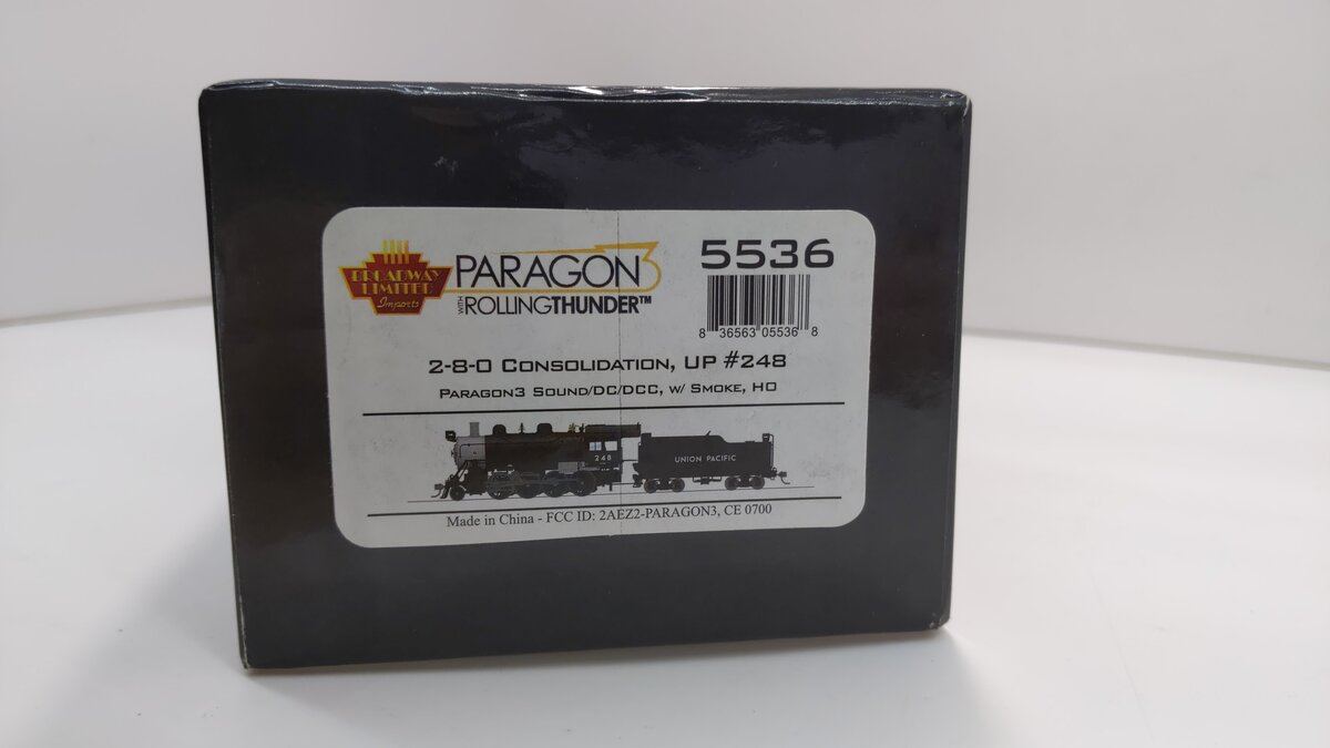 Broadway Limited 5536 HO Scale Union Pacific 2-8-0 Consolidation Paragon3 #248