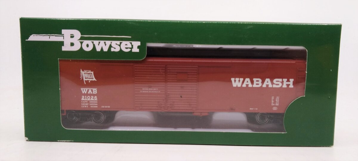 Bowser 41644 HO Wabash X32 4 Door Box Car Ready-To-Run #21026