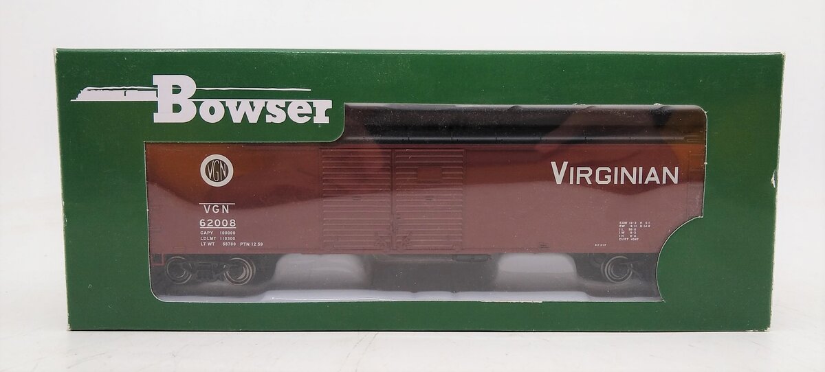 Bowser 41641 HO Virginian X32 4 Door Box Car Ready-To-Run #62008