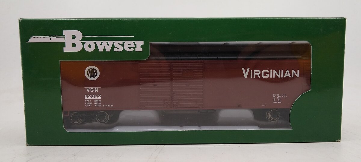 Bowser 41642 HO Virginian X32 4 Door Box Car Ready-To-Run #62022