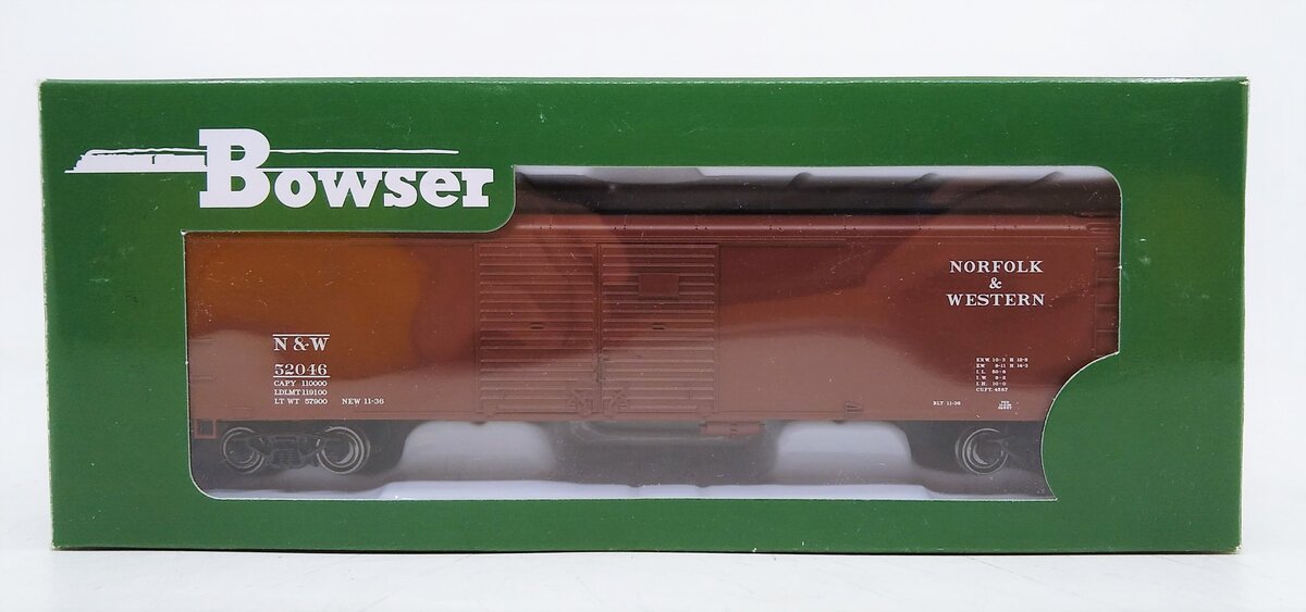 Bowser 41629 HO Norfolk and Western X32 4 Door Box Car Ready-To-Run #52046