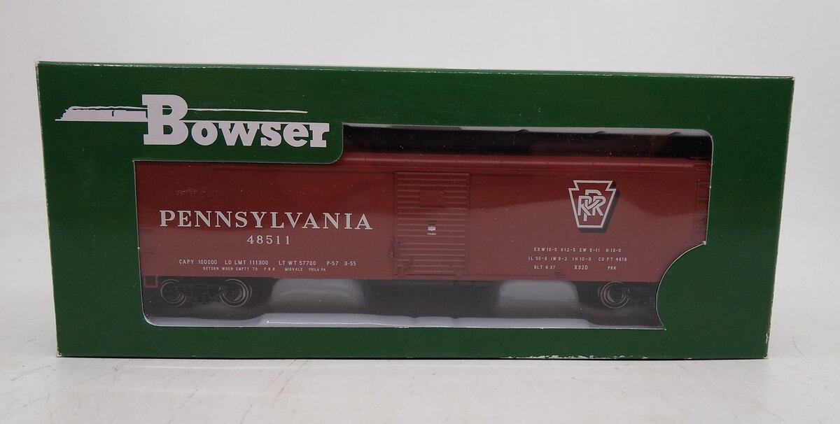 Bowser 41658 HO Pennsylvania Shadow X32 Box 2-Door #48511