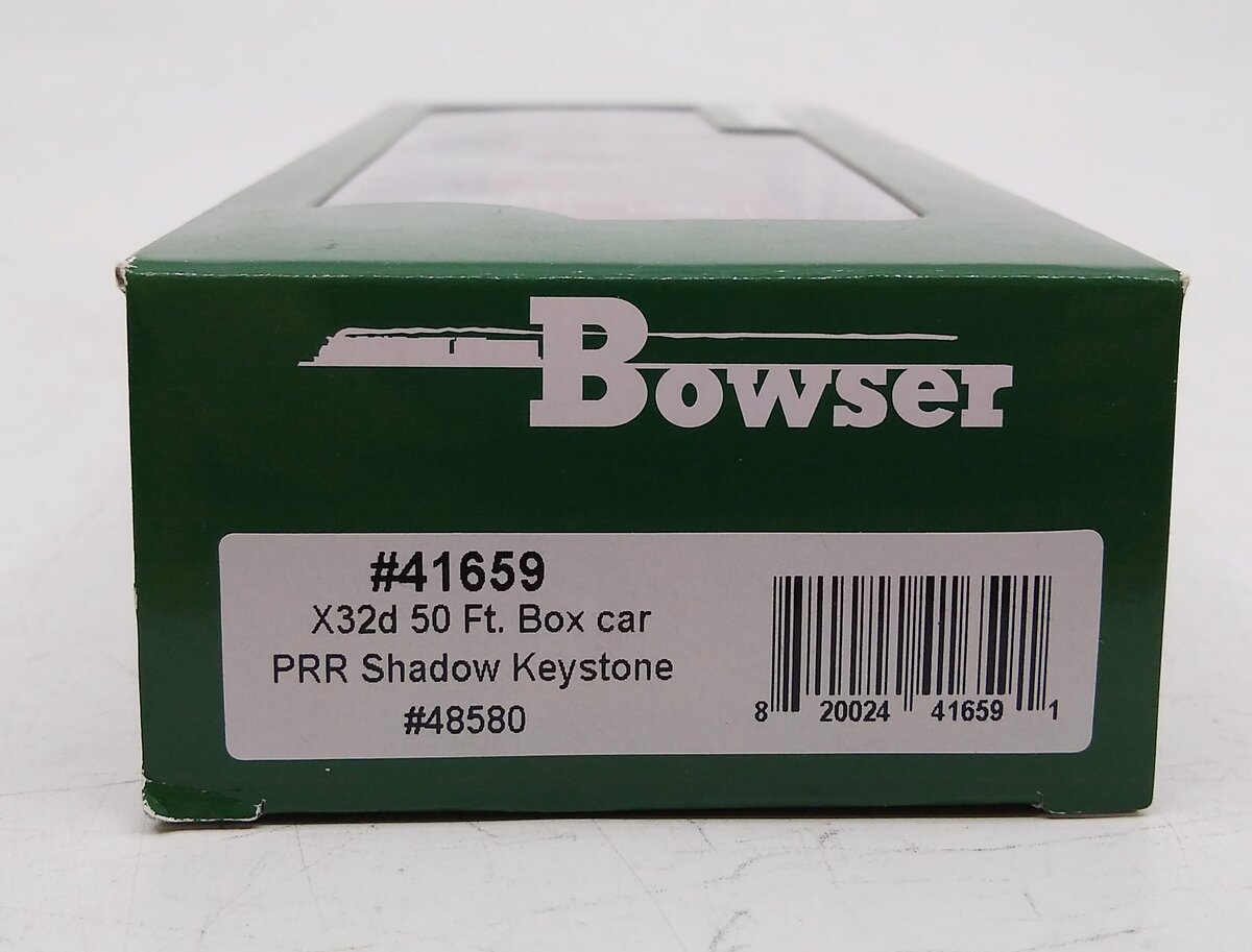 Bowser 41659 HO Pennsylvania Shadow Keystone X32 2 Door Box Car #48580