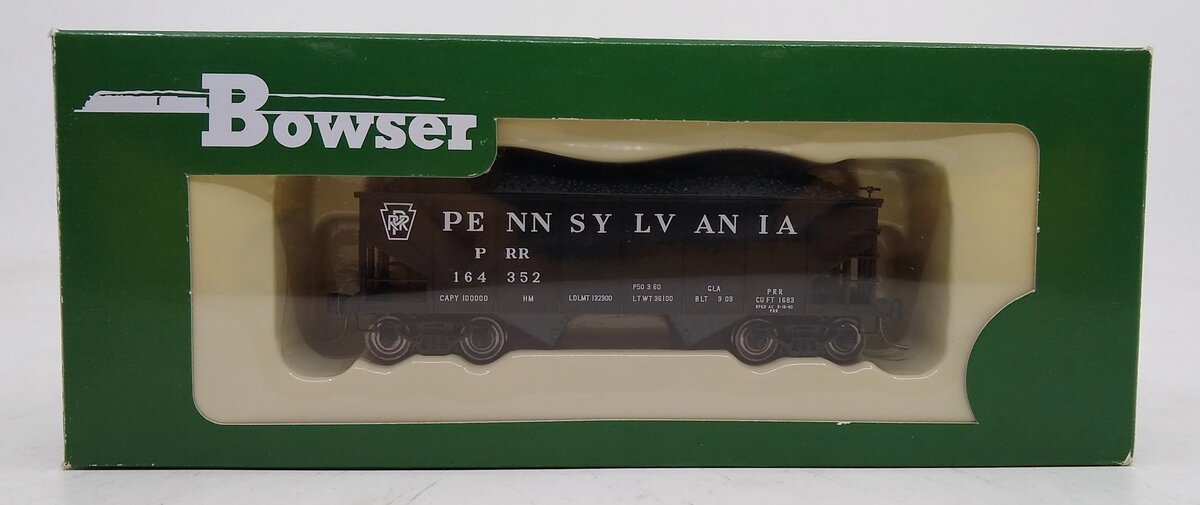 Bowser 41145 HO Pennsylvania PRR Class GLa 2-Bay Open Hopper Car #164352