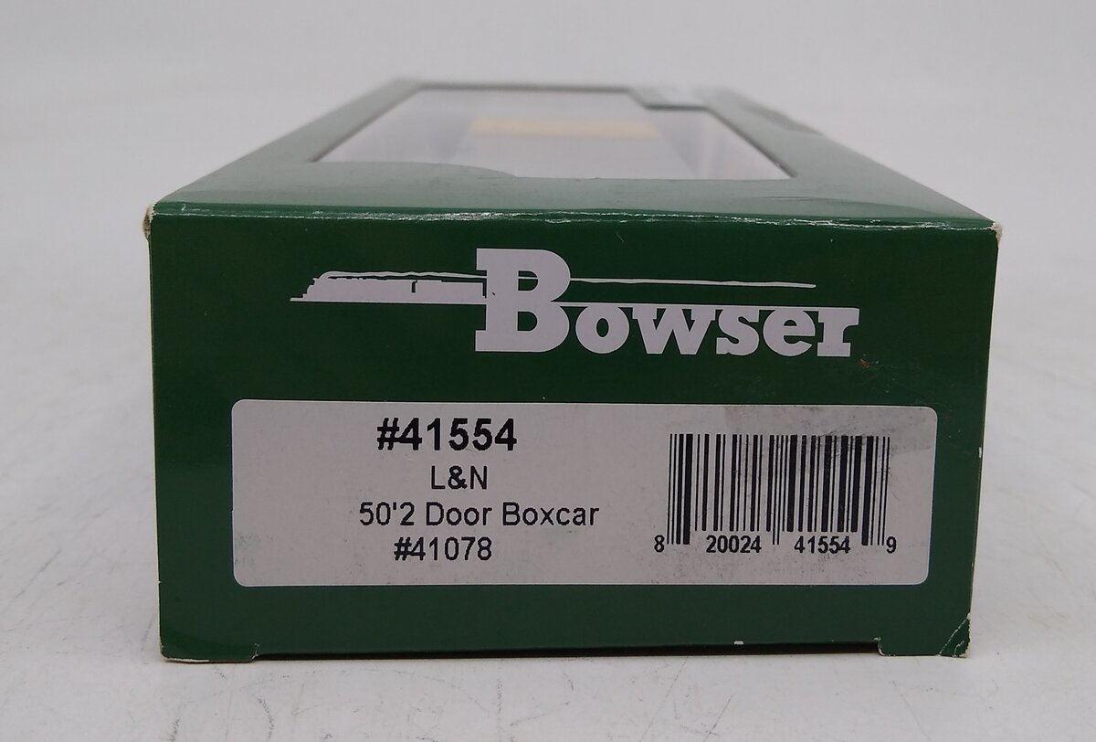 Bowser 41554 HO L&N "Company Material Service" 50' Box Car Ready-To-Run #41078