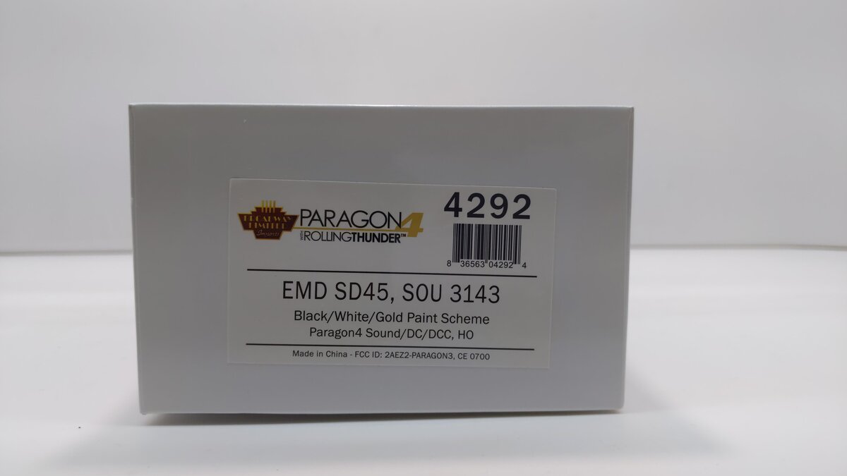 Broadway Limited 4292 HO SOU EMD SD45 High-Nose Diesel Locomotive #3143