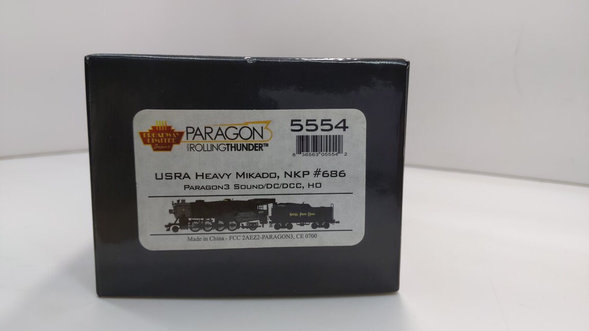 Broadway Limited 5554 HO NKP 2-8-2 Mikado Steam Locomotive with Sound & DCC #686