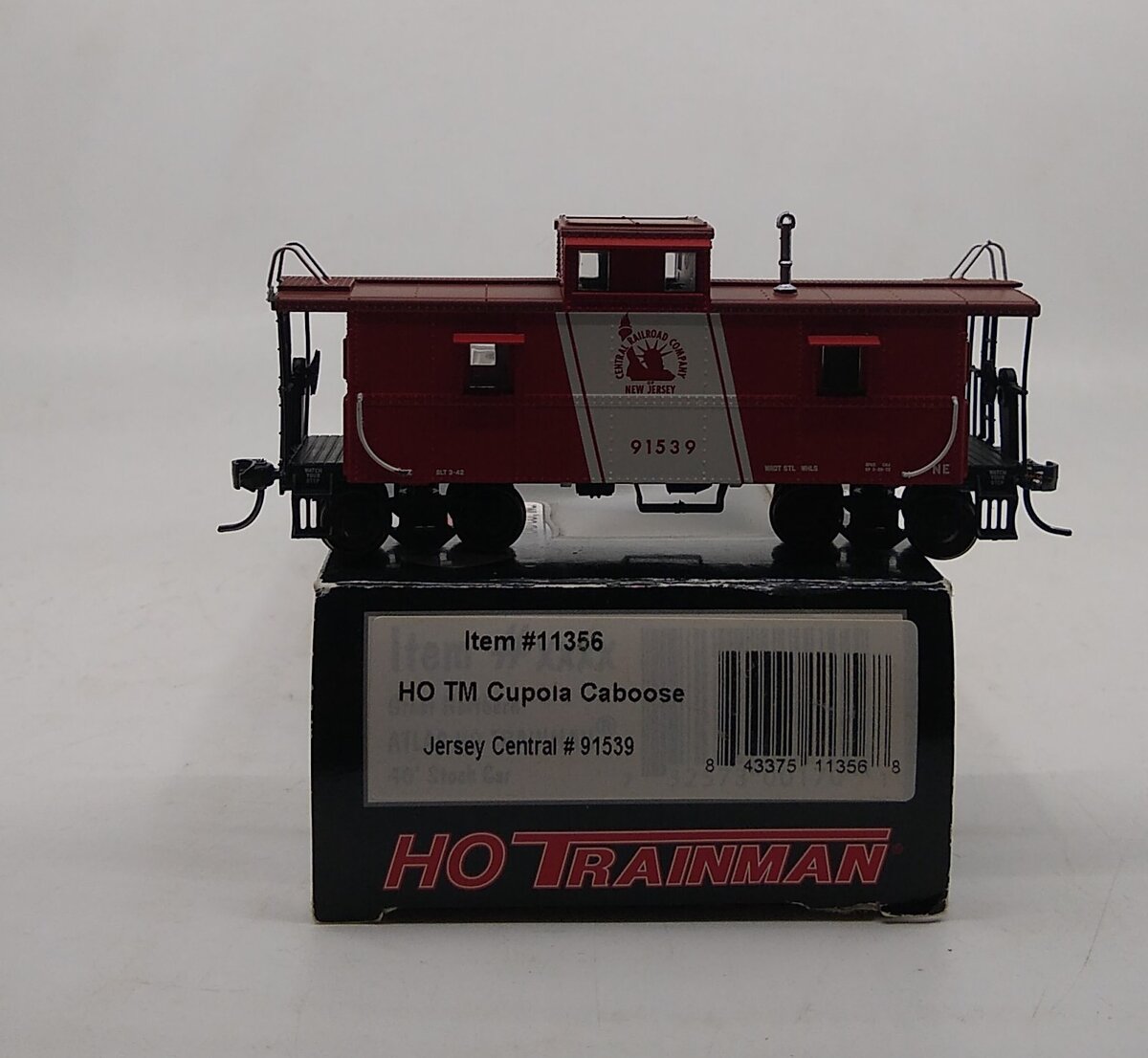 Atlas 11356 HO Scale Jersey Central Train Master Cupola Caboose #91539