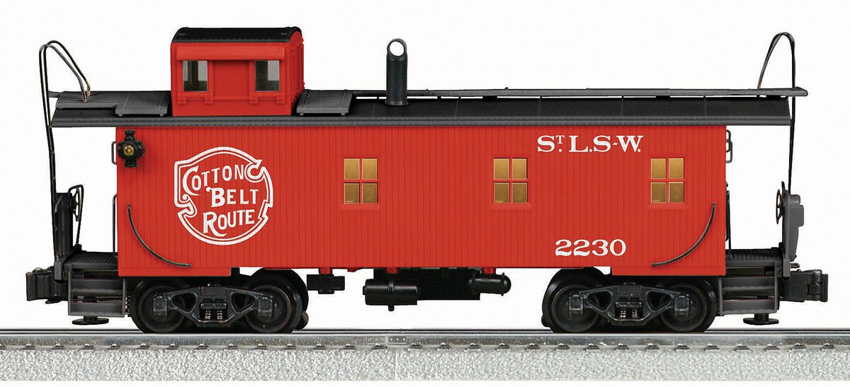Lionel 6-22298 O Gauge Cotton Belt Copula Woodsided Caboose #2230