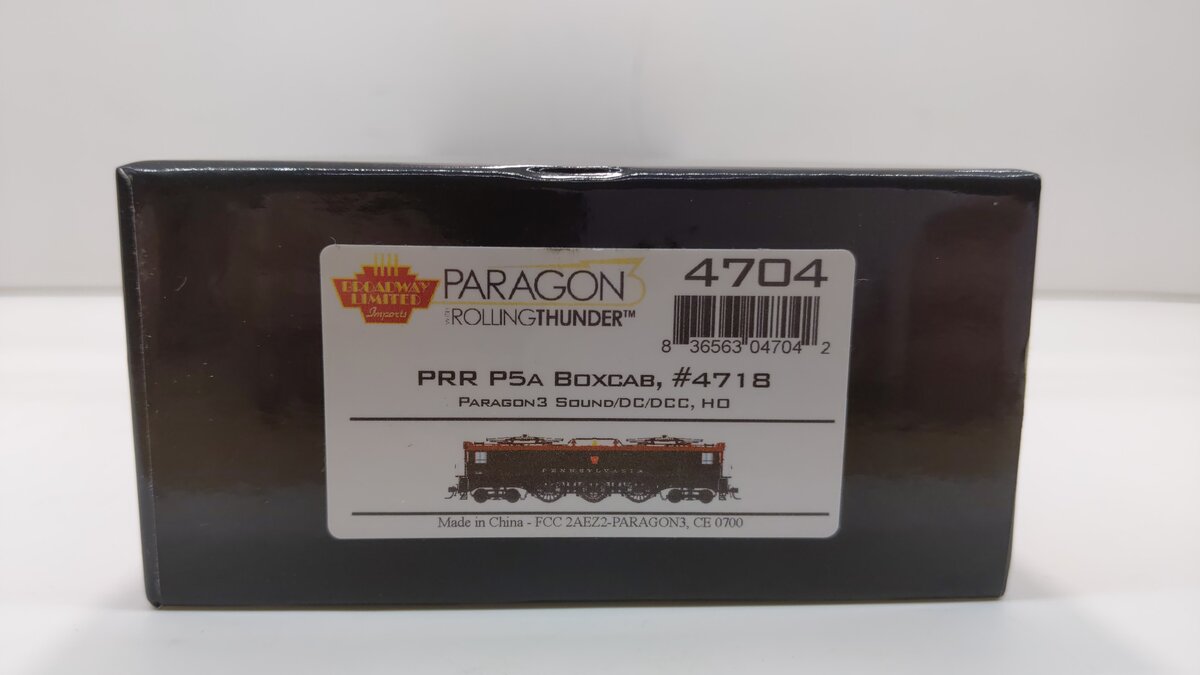 Broadway Limited 4704 HO Pennsylvania P5a Boxcab Electric Loco #4718 DC/DCC