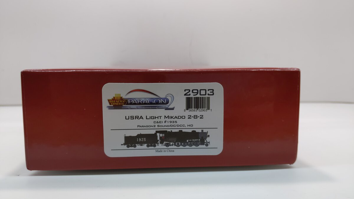 Broadway Limited 2903 HO C&EI USRA Light 2-8-2 Mikado Steam Loco #1935 w/ DCC
