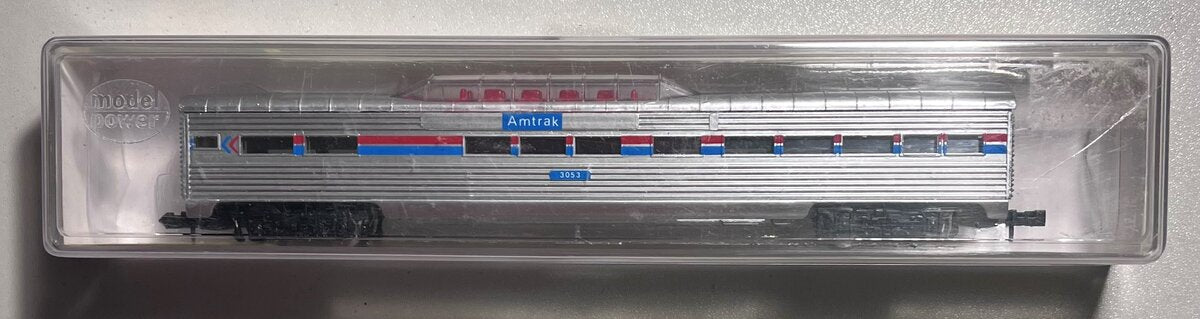 Model Power 3053 N Scale Amtrak Vista Dome Car