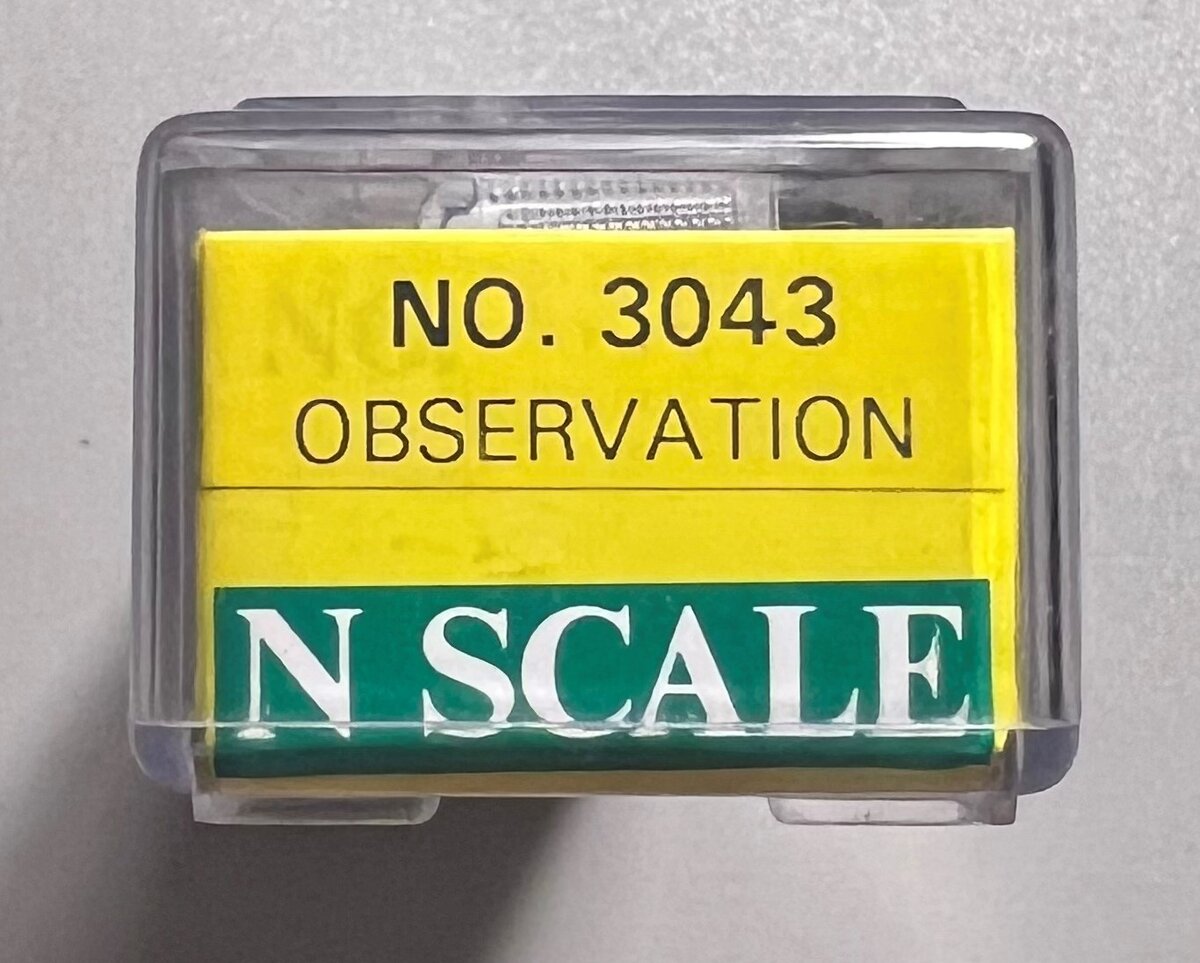 Model Power 3043 N Scale Amtrak 75' Observation Car