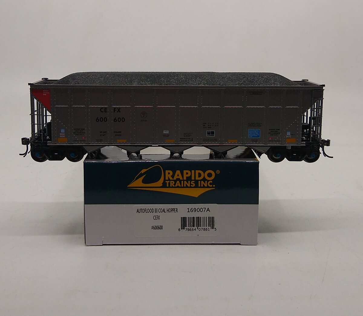 Rapido Trains 169007A HO CEFX Autoflood III Rapid Discharge Hopper #600600