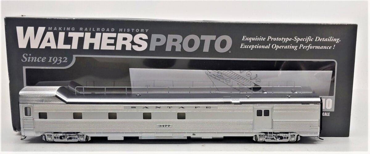 Walthers 920-9621 HO Atchison Topeka Santa Fe 85' PS Baggage-Dormitory #3477